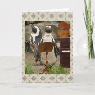 Tarjeta Conjunto de la secuencia del pingüino