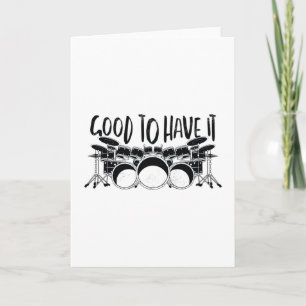 Tarjeta Conjunto de tambores