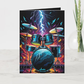 Tarjeta Conjunto de tambores de ritmo Strike A Beat en bla