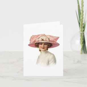 Tarjeta Conjunto de Vintage Millinery Notecard (3)