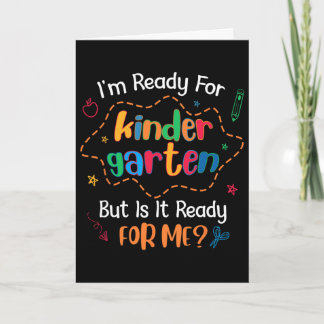 Tarjeta Conjunto para el primer día de jardín de infantes