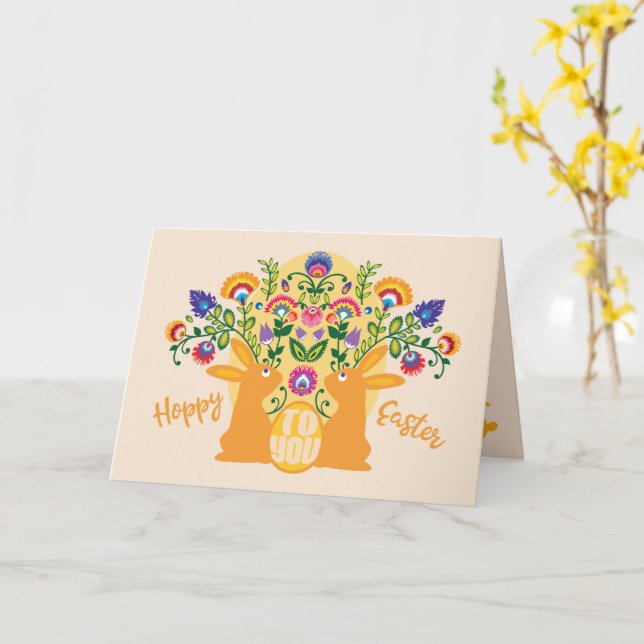 Tarjeta Conjuntos de 🐰 amarillo con Personalizado táctil  (flor amarilla)