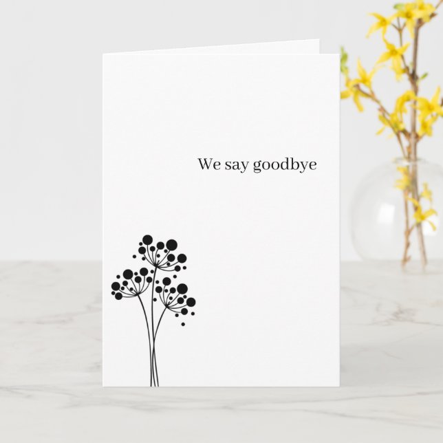 Tarjeta Conmemoración - Condolencias 04 (flor amarilla)