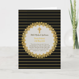 Tarjeta Conmemoración del regalo verso de DEACON recién or