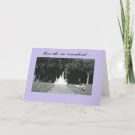 Tarjeta conmemoración….por el peacewillow