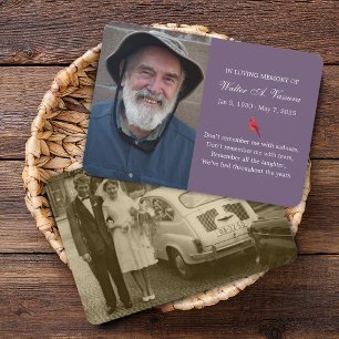 Tarjeta conmemorativa 2 Cardenal fotográfico