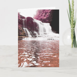 tarjeta conmemorativa cascada