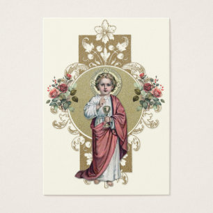 Tarjeta conmemorativa católica de Primera Comunión