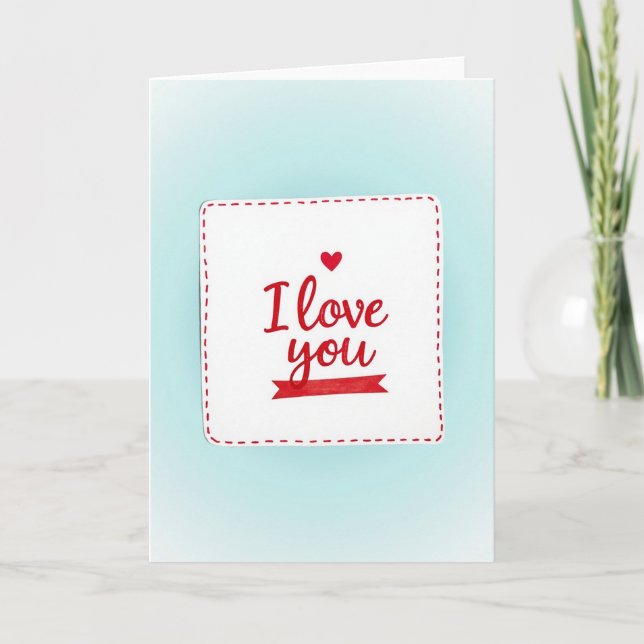 Tarjeta conmemorativa de amor sincero (Anverso)
