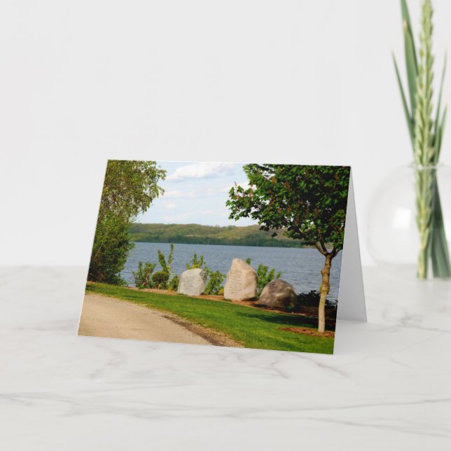 Tarjeta conmemorativa de Dan Fogelberg en primaver (Anverso)