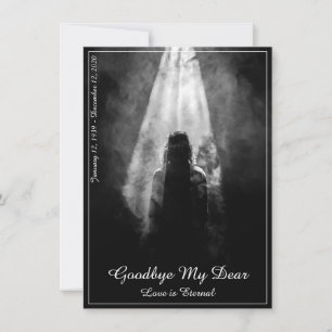 Tarjeta conmemorativa de despedida - Hacia la Luz
