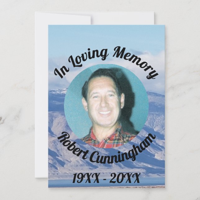 Tarjeta conmemorativa de fotos de las montañas de  (Anverso)
