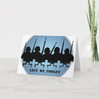 Tarjeta conmemorativa de guerra personalizada para
