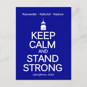 Tarjeta conmemorativa de incendios Georgetown Stro