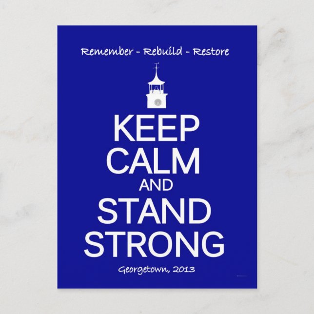 Tarjeta conmemorativa de incendios Georgetown Stro (Anverso)