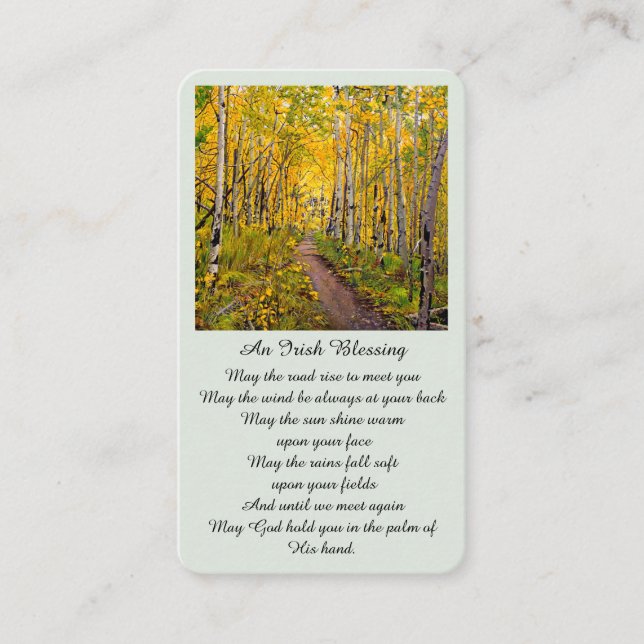 Tarjeta conmemorativa de la celebración de la vida (Anverso)