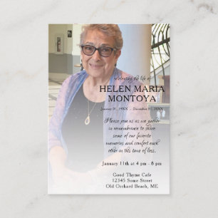 tarjeta conmemorativa de la foto del lado izquierd