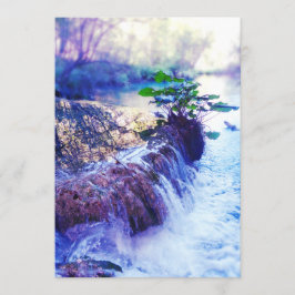 tarjeta conmemorativa de la niebla del agua