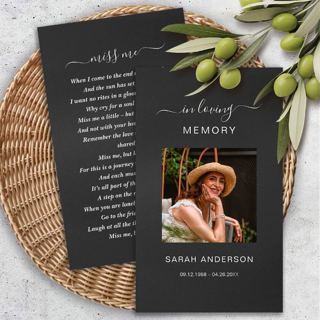 Tarjeta conmemorativa de la oración de la foto de  (Subido por el creador)