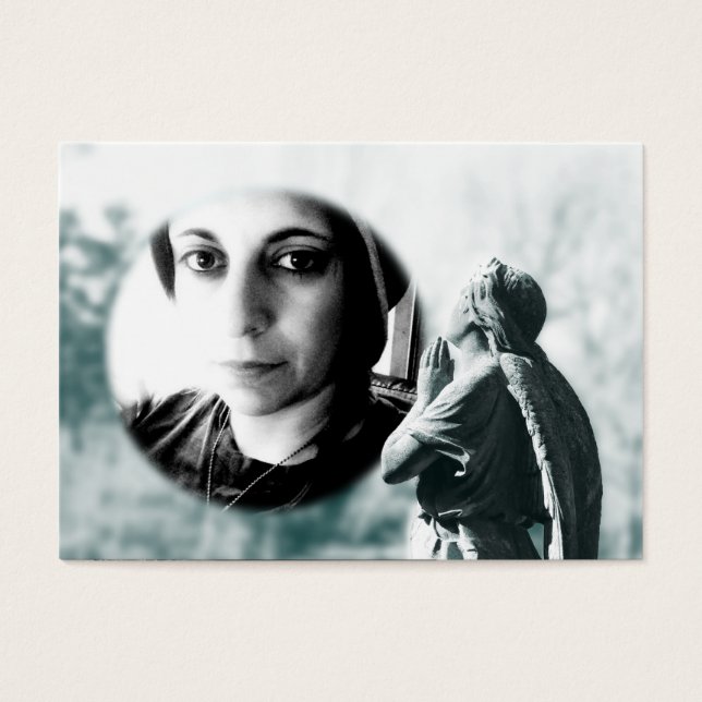 tarjeta conmemorativa de la oración de los ángeles (Frente)