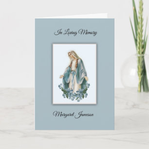 Tarjeta conmemorativa de la oración del funeral ca