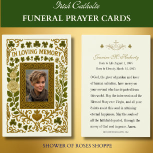Tarjeta conmemorativa de la Oración del Funeral de