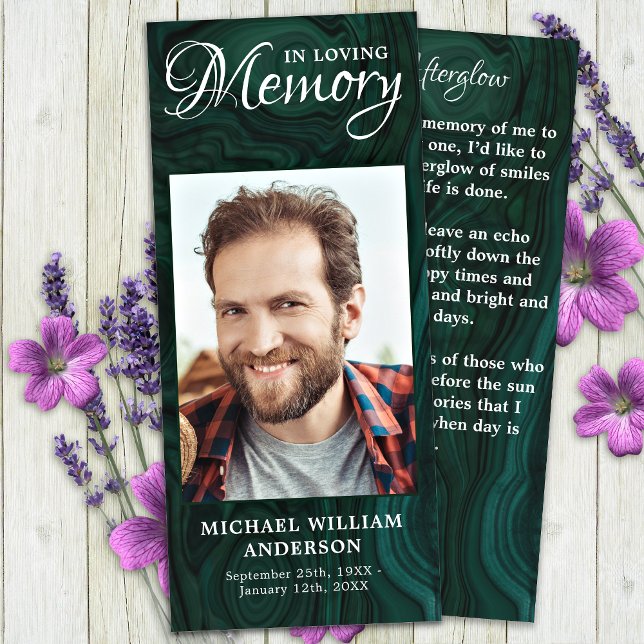 Tarjeta conmemorativa de la oración Foto Funeral V (Subido por el creador)