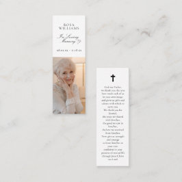 Tarjeta conmemorativa de marcador de funeral