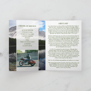 Tarjeta conmemorativa de Mountain Lake Scene con f