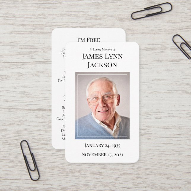 Tarjeta conmemorativa de oraciones fotográficas -  (Anverso/Reverso In Situ)