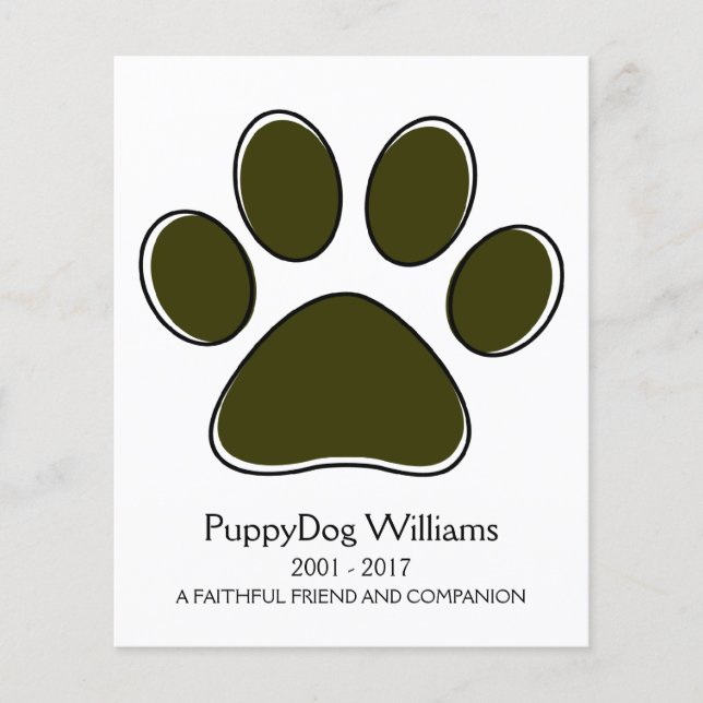tarjeta conmemorativa de pérdida de mascota de la  (Anverso)