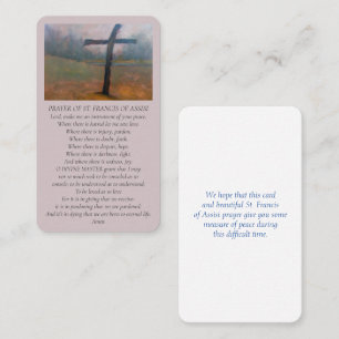 Tarjeta conmemorativa de pintura al óleo de Asís