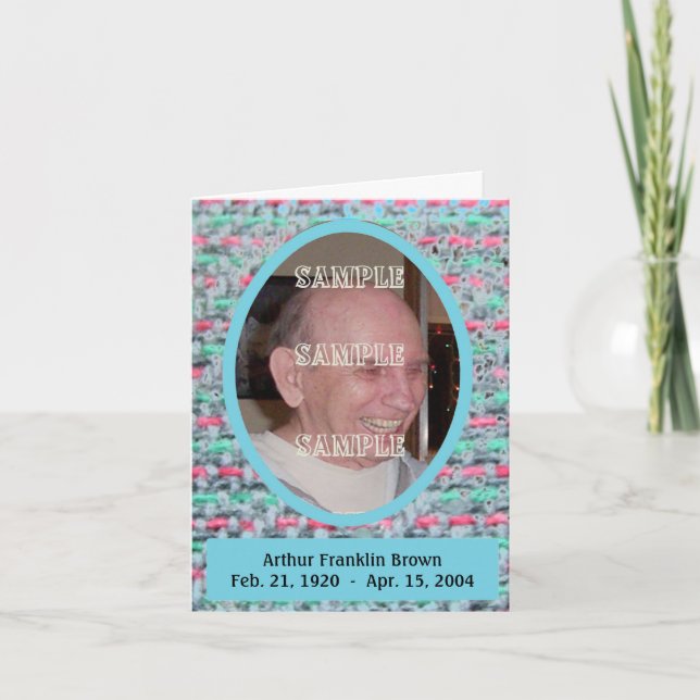 Tarjeta conmemorativa de Recuerdos tejidos #2 (Anverso)