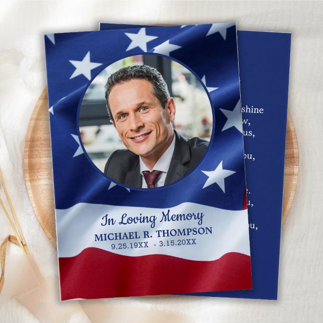 Tarjeta conmemorativa de veteranos foto bandera pa (Subido por el creador)