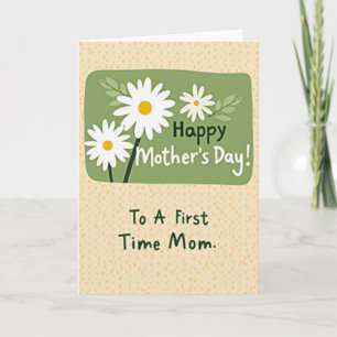Tarjeta conmemorativa del Día de la Madre Floral