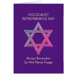 Tarjeta conmemorativa del Día del Recuerdo del Hol