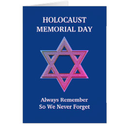 Tarjeta conmemorativa del Día del Recuerdo del Hol