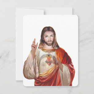 Tarjeta conmemorativa del funeral católico de Jesú