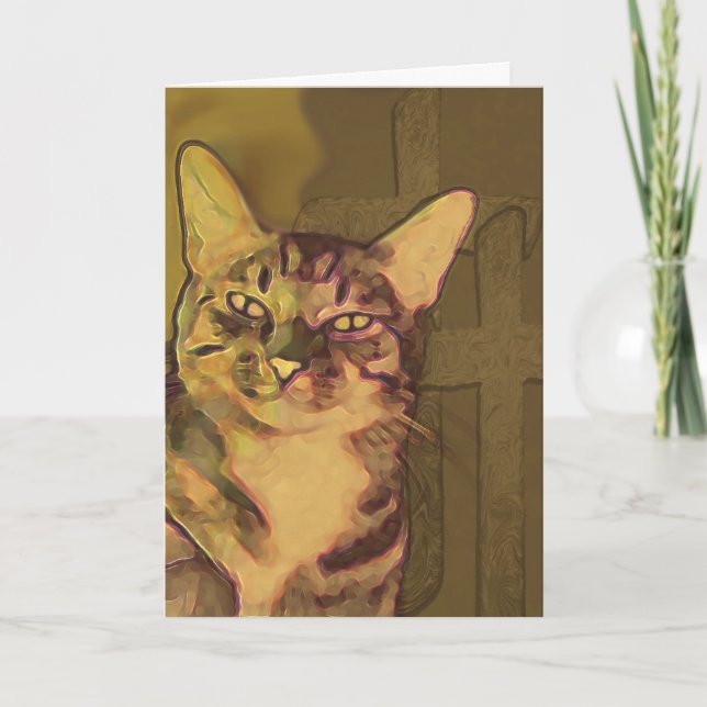 Tarjeta conmemorativa del gato (Anverso)