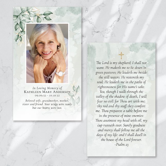 Tarjeta conmemorativa Eucalyptus Photo Memorial (Subido por el creador)