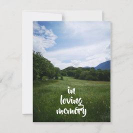 tarjeta conmemorativa field and sky 2