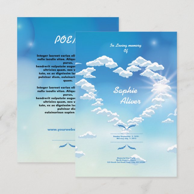 Tarjeta conmemorativa fúnebre del rezo (Anverso / Reverso)