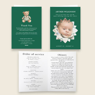 Tarjeta conmemorativa funeral de bebé estrella bri