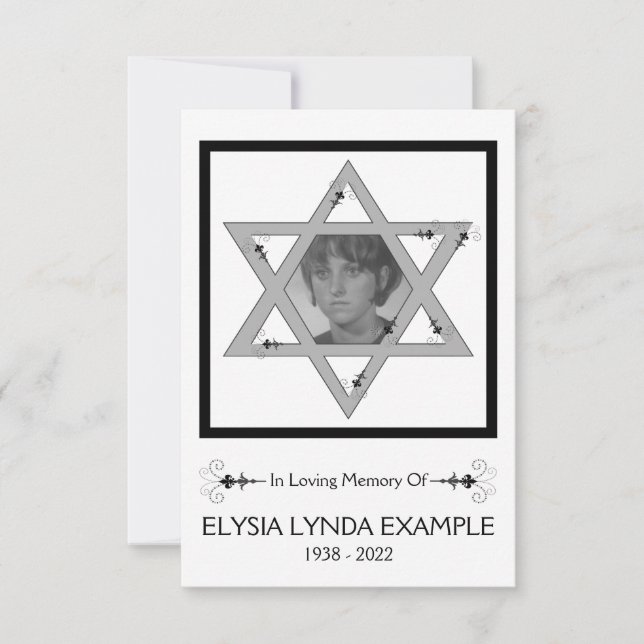 tarjeta conmemorativa judía (Anverso)