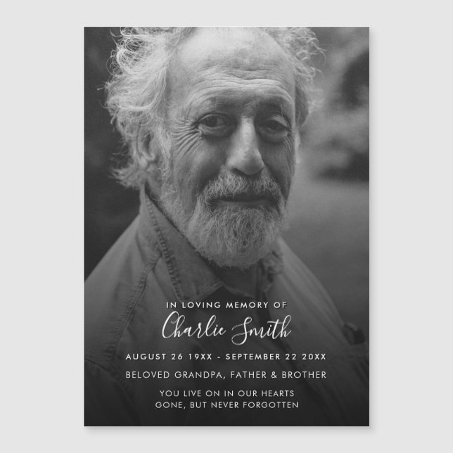 Tarjeta conmemorativa magnética moderna de fotogra (Anverso)