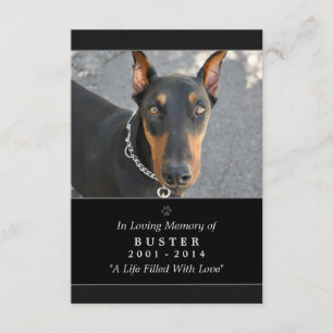 Tarjeta conmemorativa mascota 3.5"x5": Poema "no t