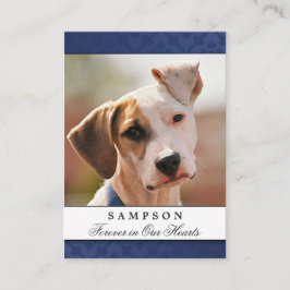 Tarjeta conmemorativa mascota Azul marino - Poema