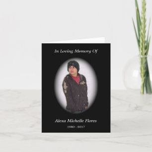 tarjeta conmemorativa (negro)