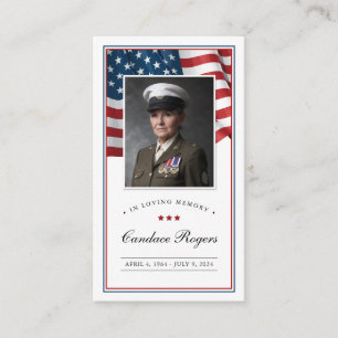 Tarjeta conmemorativa Patriótica Tarjeta de Oració