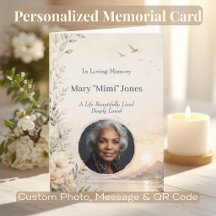 Tarjeta conmemorativa personalizada de Celebración